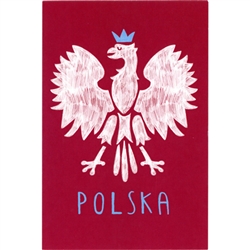 Post Card Inscription: Orzelek post card size 4" x 6" - 10cm x 15cm.