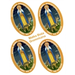 Set of 4 stickers of Our Lady of the Blessed Thunder Candle