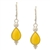 Custard Amber Teardrop Earrings. Size Approx 1.5" x 0.4". Sterling Silver with leverback hooks.
â€‹Amber is soft, only slightly harder than talc, and should be treated with care.