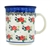 Polish Pottery 8 oz. Everyday Mug. Hand made in Poland and artist initialed.