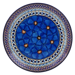 Polish Pottery 10" Dinner Plate. Hand made in Poland. Pattern U408C designed by Jacek Chyla.