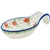 Polish Pottery 7" Spoon Rest. Hand made in Poland and artist initialed.