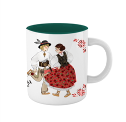 Designs fresh from our pencil! For anyone who is interested in highlander folk culture, which can be very surprising! Maybe it's time to delve into something new? The Goral greeting on the mug is "Witacka spod tater"  - Greetings From The Tatras.  The cup