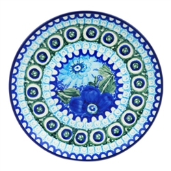 Polish Pottery 6" Bread & Butter Plate. Hand made in Poland. Pattern U586 designed by Maryla Iwicka.