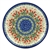 Polish Pottery 10" Dinner Plate. Hand made in Poland and artist initialed.