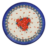 Polish Pottery 10" Dinner Plate. Hand made in Poland. Pattern U5007 designed by Maria Starzyk.