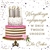 High quality, thick stock was used to make this card.
The candles rims on the cake and hearts and stars are in shiny hot pink as well as the gold shiny text on the front of the card.