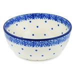 Polish Pottery 5" Ice Cream Bowl. Hand made in Poland and artist initialed.