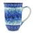 Polish Pottery 17 oz. Bistro Mug. Hand made in Poland. Pattern U3639 designed by Maria Starzyk.