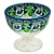 Polish Pottery 4" Pedestal Dessert Bowl. Hand made in Poland and artist initialed.