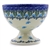 Polish Pottery 4" Pedestal Dessert Bowl. Hand made in Poland. Pattern U4992 designed by Maria Starzyk.