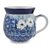 Polish Pottery 11 oz. Bubble Mug. Hand made in Poland. Pattern U4963 designed by Teresa Liana.