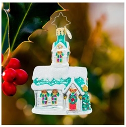 This charming country chapel stands out with its cheery holiday decorations, visible even through drifts of freshly-fallen snow. They can't wait to welcome their neighbors and celebrate the holiday season together as a congregation.