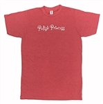 Polish Princess? Why not tell the world?  Made of soft material (65% polyester and 35% cotton) in a blushing red tone color.