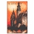 Post Card: Krakow poster was designed by artist Stefan Norblini in 1935. It has now been turned into a post card size 4.75" x 6.75" - 12cm x 17cm. â€‹Krakow's gothic Wawel Hill and it's 3 towers; The Cathedral, the Silver and Clock Towers.