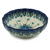 Polish Pottery 4.5" Fluted Bowl. Hand made in Poland. Pattern U4992 designed by Maria Starzyk.
