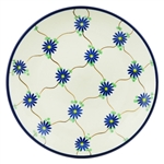 Polish Pottery 8" Dessert Plate. Hand made in Poland and artist initialed.