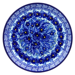Polish Pottery 8" Dessert Plate. Hand made in Poland. Pattern U3639 designed by Maria Starzyk.