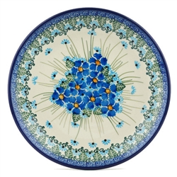 Polish Pottery 8" Dessert Plate. Hand made in Poland. Pattern U4992 designed by Maria Starzyk.