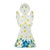 Polish Pottery 4" Standing Angel Figurine. Hand made in Poland and artist initialed.