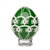 This beautifully designed chicken egg is painted and surrounded in a tatted design. Stand sold separately.