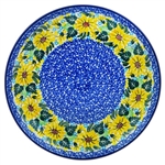 Polish Pottery 10" Dinner Plate. Hand made in Poland. Pattern U1789 designed by Wirginia Cebrowska.