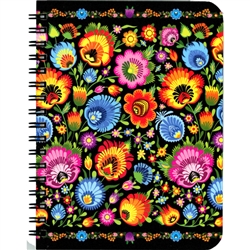 This beautiful notebook has 60 sheets. Each page is dot lined and decorated with a paper cut pattern on the bottom. Perfect for you to add pictures, scrapbook cut outs etc. Ideal for use as a journal, school project display or general notebook.