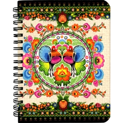 This beautiful notebook has 60 sheets. Each page is dot lined and decorated with a paper cut pattern on the bottom. Perfect for you to add pictures, scrapbook cut outs etc. Ideal for use as a journal, school project display or general notebook.