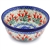 Polish Pottery 6" Cereal/Berry Bowl. Hand made in Poland and artist initialed.