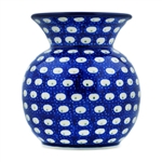 Polish Pottery 4" Bubble Vase. Hand made in Poland and artist initialed.