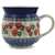 Polish Pottery 16 oz. Bubble Mug. Hand made in Poland and artist initialed.