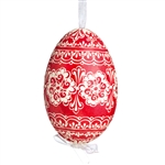 Hand Painted Opole Style Wax Relief Goose Egg