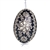 This beautifully designed egg is dyed one color, then white wax is melted and applied to form an intricate design which is left on the surfce. The egg is emptied and strung with ribbon for hanging.