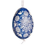 Hand Painted Opole Style Wax Relief Goose Egg