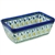 Polish Pottery 8" Loaf Pan. Hand made in Poland and artist initialed.