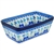 Polish Pottery 8" Loaf Pan. Hand made in Poland and artist initialed.