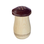 Single wooden shakers from Zakopane, Poland can be used for either salt, pepper or your favorite spice.  Size is approx 2.5" tall x 1.5" wide.