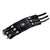 Goral Leather Wrist Band 8" - 10" - Black