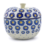 Polish Pottery 5" Apple Baker. Hand made in Poland and artist initialed.