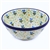 Polish Pottery 8" Bowl. Hand made in Poland and artist initialed.