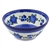 Polish Pottery 8" Bowl. Hand made in Poland and artist initialed.