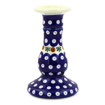 Polish Pottery 6" Candle Holder. Hand made in Poland and artist initialed.