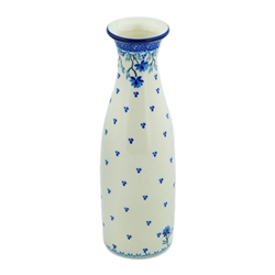 Polish Pottery 29 oz Carafe. Hand made in Poland and artist initialed.