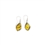 Natural Amber Free Form Earrings. Earrings on hooks. Free form natural color amber stones set on .925 sterling silver hooks. The shape of the stones is tear drop. Due to natural amber properties, the number of inclusions may vary. The shapes of the stones