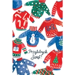 Post Card Inscription: Cozy Christmas! - Przytulnych Swiat! post card size 4" x 6" - 10cm x 15cm.