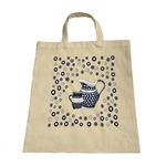 ECO-cotton bag with print (BolesÅ‚awiec dots) with durable handles, suitable for packaging food products. The cotton bag is an ecological product and can be used many times.