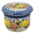 Polish Pottery 4.5" European Butter Crock. Hand made in Poland. Pattern U4741 designed by Maria Starzyk.