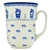 Polish Pottery 16 oz. Bistro Mug. Hand made in Poland and artist initialed.