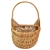 Polish Willow Wicker Medium Wall Basket 10.5" Tall