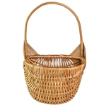 Polish Willow Wicker Large Wall  Basket 13.5" Tall